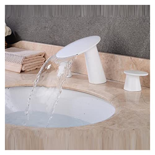 Robinet de salle de bain or brossé 3 trous pour remplacer un vieux mitigeur