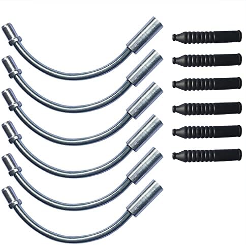 Lotatheta 6 PCs 110° Liner V Brake Noodle Cable Guide Pipe Rubber Boot Bicycle Cycling Set