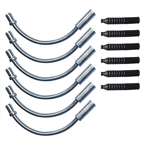 Lotatheta 6 Pcs 110° Liner V Brake Noodle Cable Guide Pipe Rubber Boot Bicycle Cycling Set #TOP2