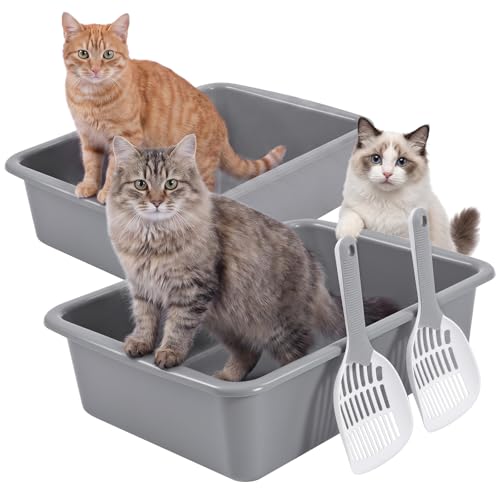 Hushee set 4 pz areneros grandes gatos con pala miniatura 1