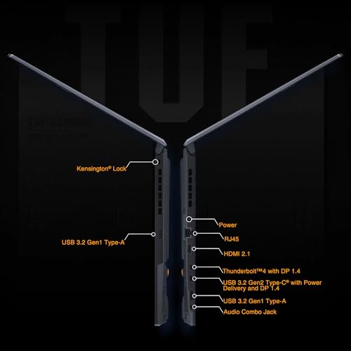 TUF 15.6 i7 RTX 4070 Gaming Laptop, 15.6" FHD 1920 * 1080 144Hz, Intel i7-13620H (Beats Intel i9-12900), NVIDIA GeForce RTX 4070, 64GB DDR5, 4TB SSD, RGB retroilluminato, Windows 15.6 1 Casa - Notebook - Immagine 3