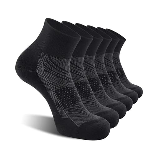 Big Size Men's Socks Simple Breathable Casual Running Mid-Calf Socks (Size 6-11) 3 Pairs