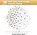 CENLBJ White and Gold Paper Plates 100PCS,7inch Gold Dots Dessert Plates,Disposable Party Supplies for Birthday,Wedding,Bridal Showers,Christmas,Anniversaries,All Occasions