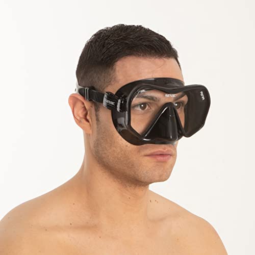 Seac Ajna, Frameless Scuba Diving Mask With Wide View, 100% Silicone Skirt #TOP6