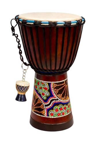 Djembe bongo Monde Bazaar tambour peint pour vos soirées
