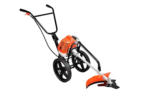 Wheeled Strimmer - Heavy Duty Petrol Grass Trimmer with Ergo