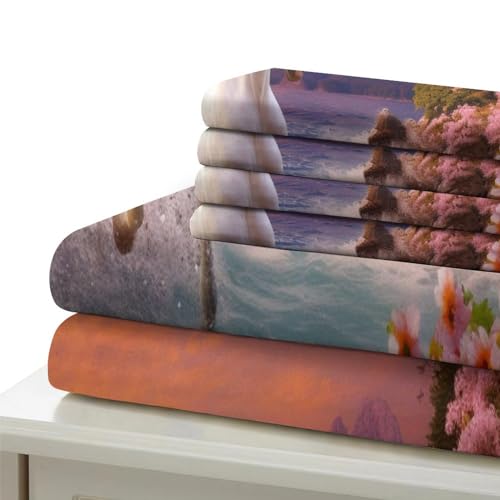 Parure de lit avec fermeture eclair 3D cheval housse couette microfibre