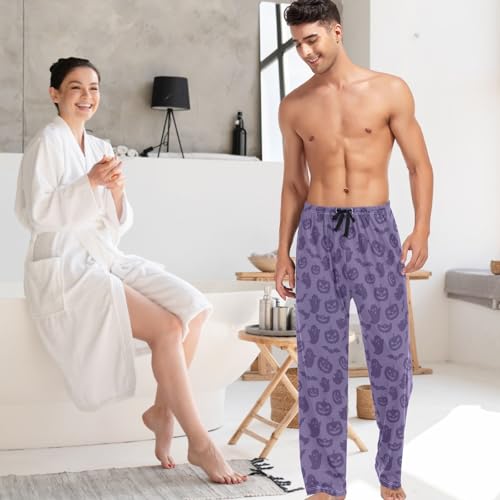 Mens Pajama Pants Christmas Halloween Pattern Sleepwear Pj Bottoms Soft Lounge Pants S-XXL3