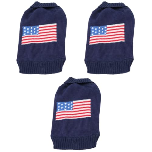 Chiot pull isolant et extensible motif drapeau américain pour l'hiver - 2