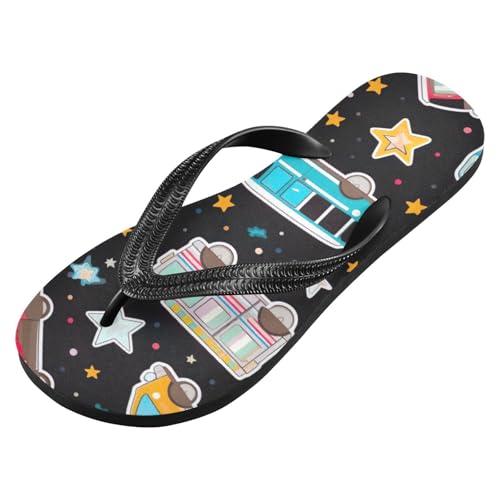 Women Beach Summer Casual Flip Flop Cartoon Car CuteQuick Dry Sandals Slipper for Men 214B3245