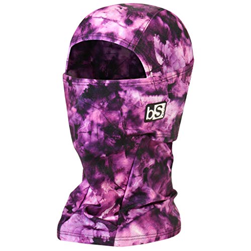 BLACKSTRAP Hood Balaclava Face Mask, Dual Layer Cold Weather Headwear for Men and Women (Tie Dye Orchid)