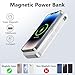 BezosMax Wireless Charger,Wireless Charging Station with 10000mAh Power Bank,Portable Charger,Digital Display,20W Magnetic Fast Charging Stand for iPhone15/14/13/12 All Series & AirPods& iWatch