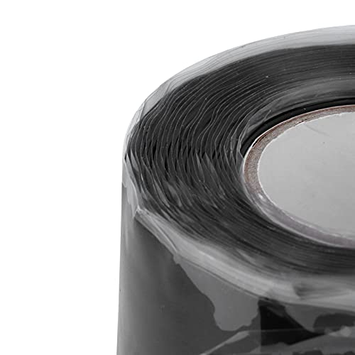 Image of Milltrip Insulating Tape, 3m Pipe Repair Tape, Silicone Self Adhesive Tape Flame Retardant Double Sided Tape High Temperature Resistant Tape for Outdoor Antenna Coax and Electrical Cables, Hose /Pipe