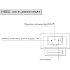 12V 3-Pin الإلكترونية LED Flasher Relay fix لمصباح LED الذي يعمل على إصلاح مشاكل Hyper Flash FLR-MFC2