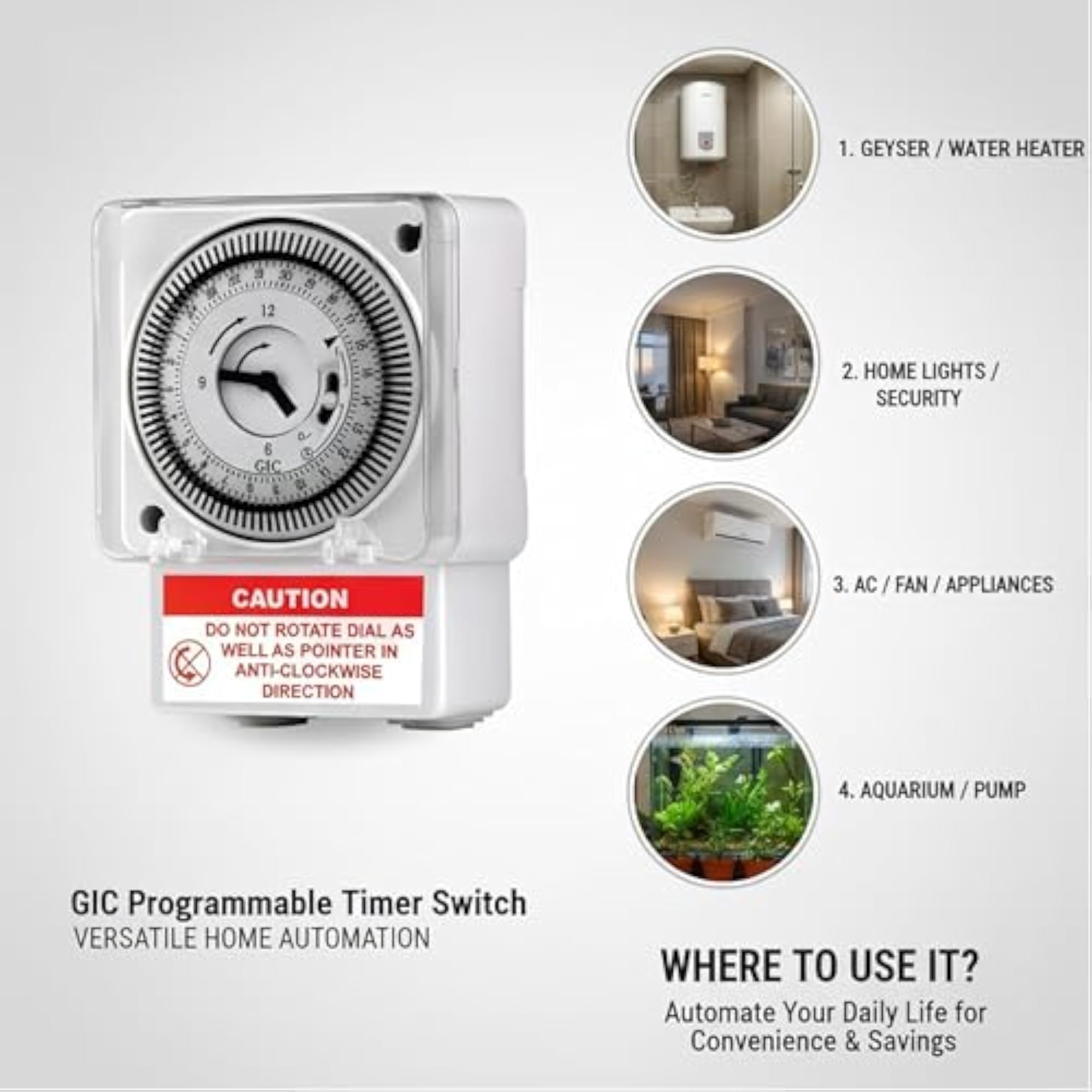24 Hour Mechanical Timer Switch
