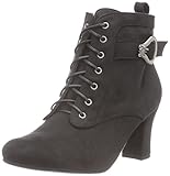  HIRSCHKOGEL Damen Stiefelette Kurzschaft Stiefel, Schwarz (Schwarz 002), 37 EU