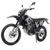 X-PRO Templar X 250cc Dirt Bike with Zongshen Engine, 6 Speed Adult Dirt Pitbike Gas Dirt Pit Bike, Big 21'/18' Wheels! (Factory Package, Black)