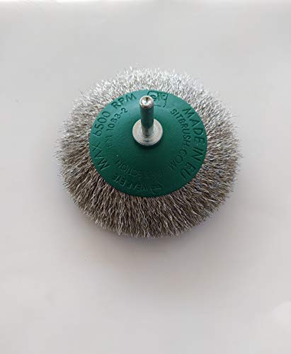 SIT CO90GI SPAZZOLE CONICHE IN ACCIAIO INOX ONDULATO CON GAMBO PER TRAPANO Ø95