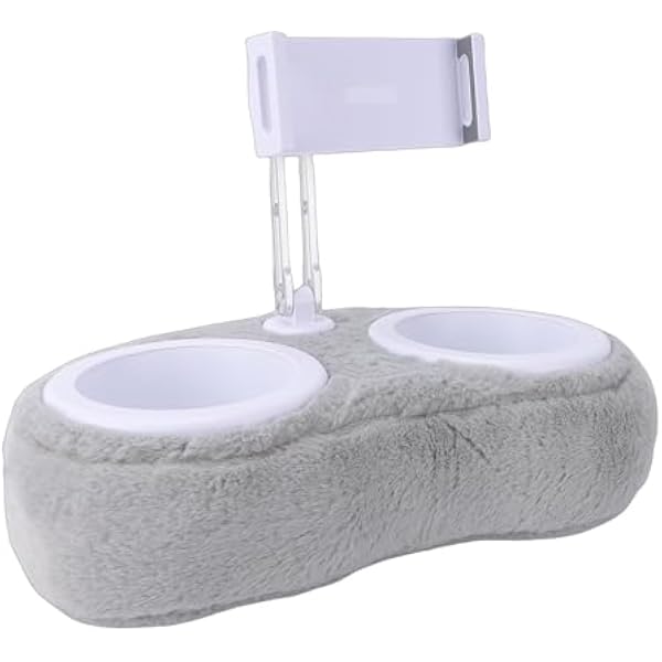Подставка для планшета с подушкой, мягкая плюшевая, поворотная, для чтения и отдыха в постели; универсальный держатель для телефона и iPad Air/Pro 11; регулируемая подставка для телефона (двойная)