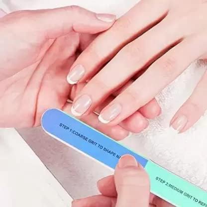 Elecsera Nail Buffer, Shape Buff Nail File & Buffer, Nail Care Tool, All-in-One Shaping & Buffing, Easy to Use (Pack of 1)
