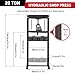 GarveeTech 20 T Heavy Duty Hydraulic Shop Press, Adjustable H Frame Hydraulic Shop Floor Press with Movable Plates, Overload Protection & Rust Resistant for Auto Repair, Black