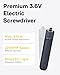 HOTO 18-Piece Tool Kit, Electric Screwdriver w/LED, 3 Torque, 10 Bits, Basic Home Tool Kit - Compact & Portable w/Hidden Buckle, Home Repair Set for DIY Projects/Dorm Repairs/Assembling