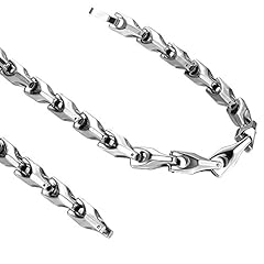 Silver Tungsten Chain Necklace