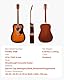 VEVOR Dreadnought Akustik Gitarre, 1041,4 mm, Akustische Gitarre Set Anfängerpaket mit Gigbag, Stimmgerät, Gurt, Saiten, Plektren, Kapodaster, Palisandergriffbrett, für Erwachsene, Sunburst