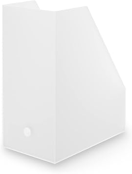 MUJI 15930876 Polypropylene Stand File Box, Wide, for A4, Approx. Width 5.9 x Depth 10.9 x Height 12.5 inches 15 x 27.6 x 31.8 cm, Clear