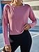 Long Sleeve Crop Workout Tops for Women Round Neck Gym Shirts Woman Fall Fashion Yoga Running Backless Top Pink M