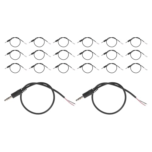 Cable de audio Jack 3.5mm macho a cable desnudo 20 piezas miniatura 1