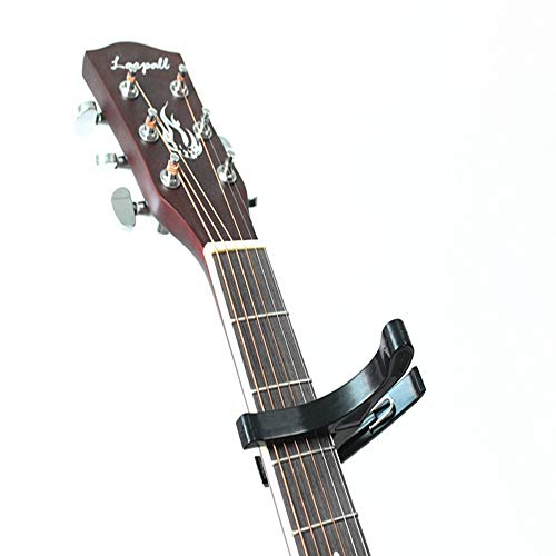 U/K Capo de guitare de luxe chromé pour guitare, ukulélé, banjo Utilisez 1 pièce Noir - Les Beatles, Paul McCartney, John Lennon, RIngo Starr, George Harrison U/K Capo de guitare de luxe chromé pour guitare, ukulélé, banjo Utilisez 1 pièce Noir – Image 7