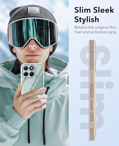 Image of Jkobi Lifetime Anti-Yellow Clear Back Cover Case for Motorola Moto Edge 70 Fusion (Sleek Hard Crystal | Shockproof and Camera Protection)