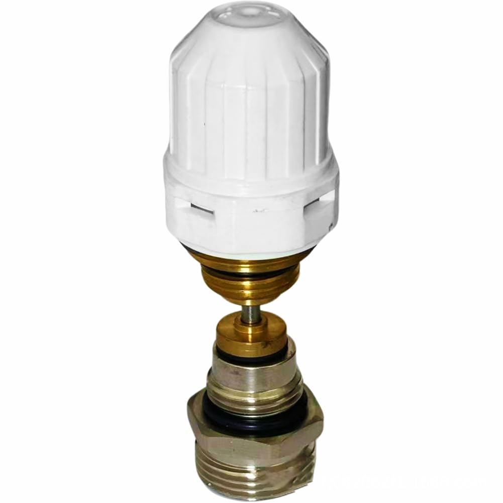 Udsknv[Ksl As Shown Brass Floor Heating Valve Core Set With Automatic Spring Return Needle Valve,Compatible With M30 X 1.5 Thermostatic
