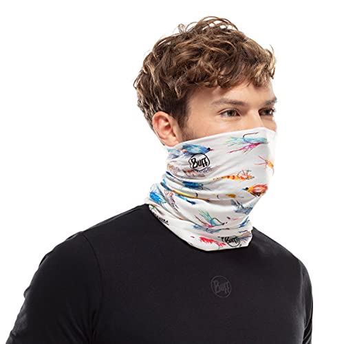 Image of BUFF CoolNet UV Neck Gaiter, UPF 50 Sun Protection, Breathable, Versatile, Quick Dry Face Mask, Fishing Designs, Adult Size