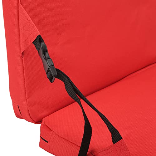 Keenso PortableCushion,Lightweight Paddedfor Sporting Events,Stadium and Beach (Red)