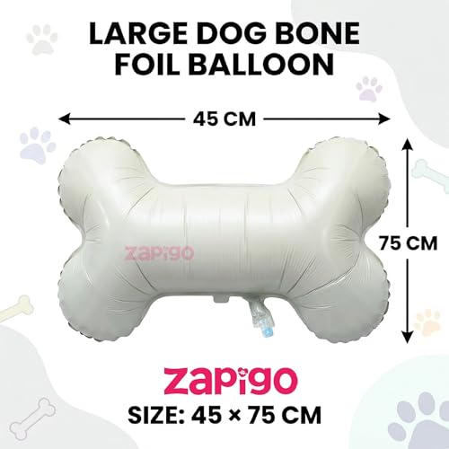Image of Balloonistics Large Dog Bone Foil Balloon Pack Of 1