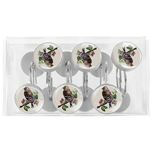 Crochets de rideau de douche inox aquarelle de qualité supérieure - 6