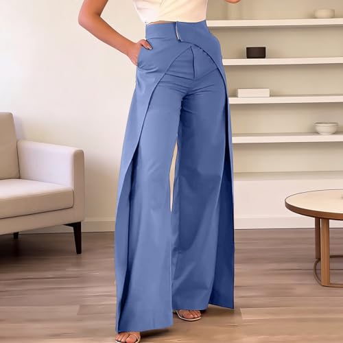 Pantalon de jogging d'été léger et aéré à taille haute élastique
