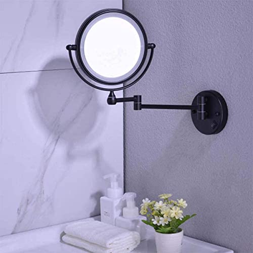 Espelho de maquilhagem com iluminação LED, iluminado Espelho de maquilhagem, montagem na parede, esp