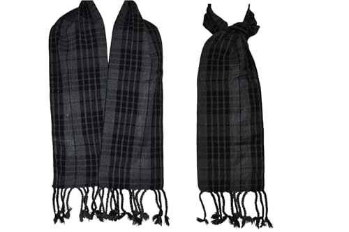 Scottish Tartan Acrylic Wool Muffler/Scarf | Soft & Warm Winter Scarf | Unisex Fashion Accessory