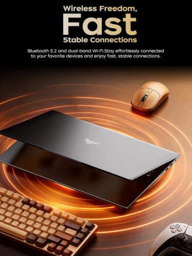 Image of KAIGERR Gaming Laptop, Laptops with AMD Ryzen 4300U(Up to 3.7GHz), 16GB DDR4 512GB SSD Laptop Computer, 16.0inch Windοws 11 Laptop, 1920P FHD Display, WiFi 6, USB3.2, Type C, Webcam Cover Slide