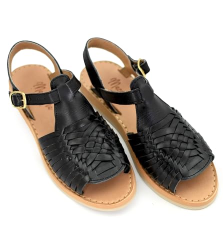 Macarena Collection Womens Shoes Leather Sandals for Women | Huarache Handmade Mexican Sandals Women | Comfortable & Stylish Womens Sandals 3044