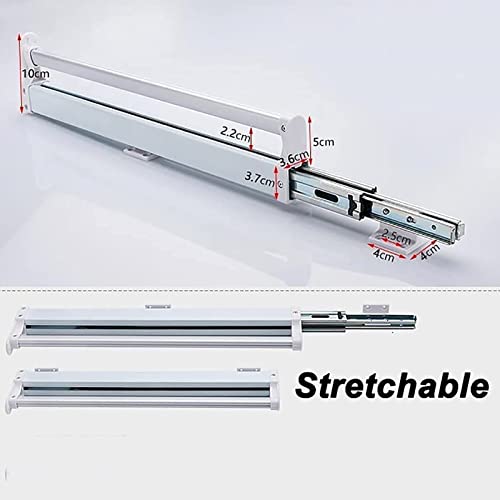 Diseño compacto de 13.5 cm en rail extractor para ropa de acero 3