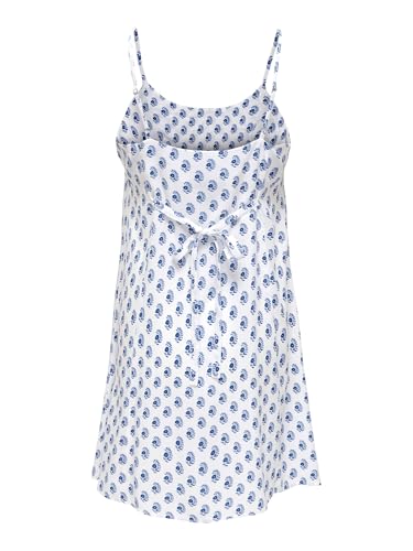 Robe courte à bretelles légère contre la chaleur estivale modèle Cloud Dancer M - 3