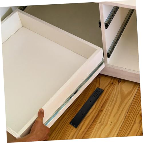 Glissières de tiroir UKCOCO rails de guidage à deux sections commode - 6