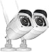 Produktbild ANNKE WLAN Kamera IP ÜberwachungsKamera 2PCS 1080P kabellos Überwachungskamera mit 30Meter Infrarot Nachtsicht,Sicherheitskamera Home Indoor-Kamera