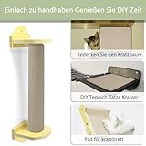 Selbstklebende Kratzschutzmatte für Sofa & Wand, 40x200 cm kratzschutz Sofa Katze - Trimmbarer Schutz gegen Katzenkratzer Couch Schutz von DIY Krallen Katzenteppich