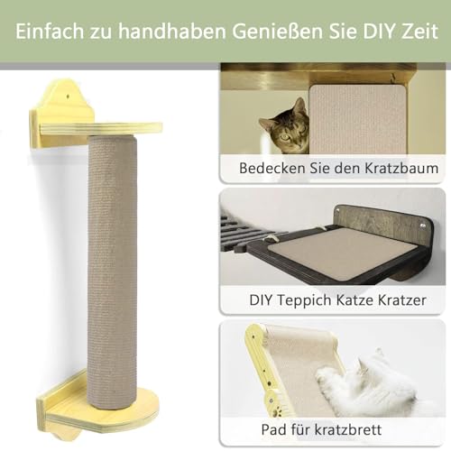 Selbstklebende Kratzschutzmatte für Sofa & Wand, 40x200 cm kratzschutz Sofa Katze - Trimmbarer Schutz gegen Katzenkratzer Couch Schutz von DIY Krallen Katzenteppich