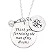 O.RIYA Stainless Steel Thank You For Raising The Man , I Will Take Care Of Her Always Necklace (Thank-Raising-Necklacce)